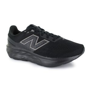 New Balance Men's Black Athletic Running Shoe with Grey Logo